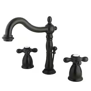 Kingston Brass Victorian 8 in. Widespread 2-Handle Bathroom Faucet in Oil Rubbed Bronze HKB1975AX... | The Home Depot