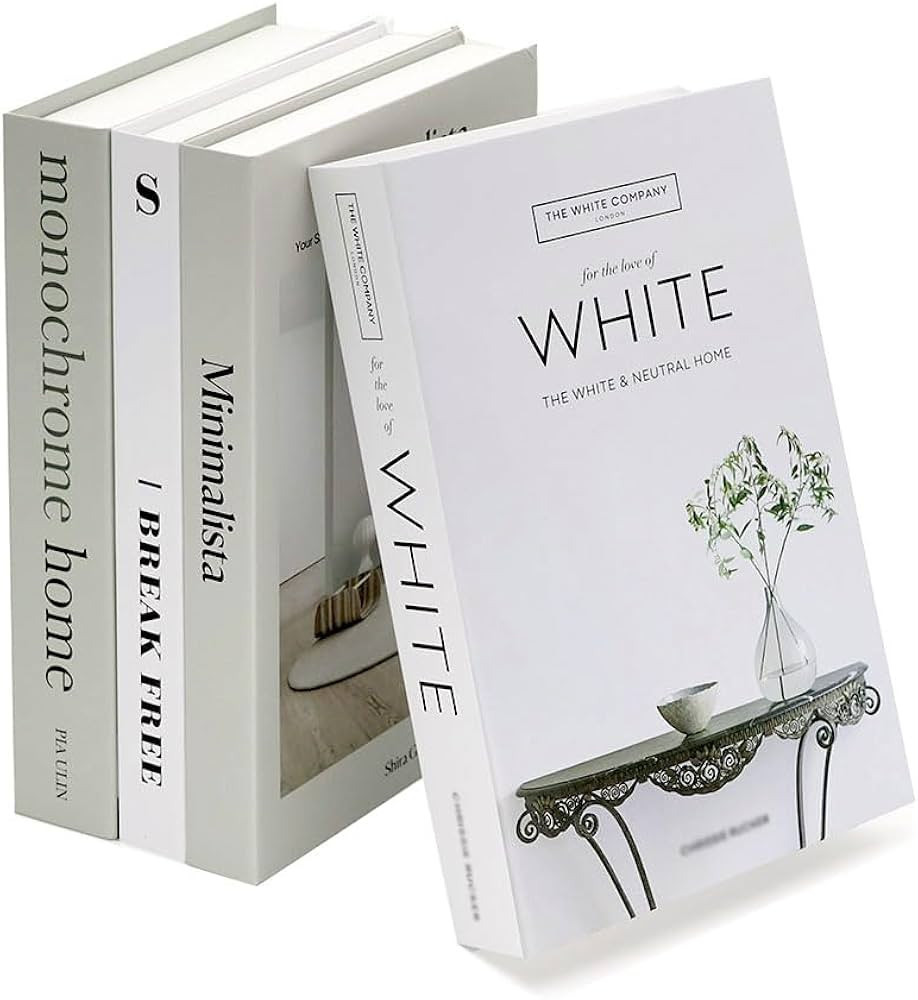 4Pcs Faux Books for Decoration, home decoration fake books, coffee tabletop decorative books, can... | Amazon (US)