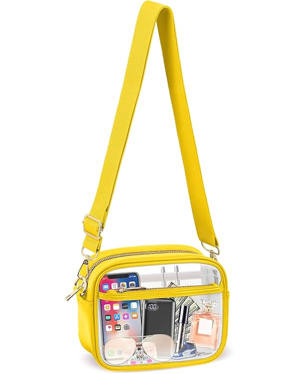 KETIEE Clear Crossbody Bag, Stadium Approved Clear Purse Bag for Concerts Sports Events Festivals | Amazon (US)