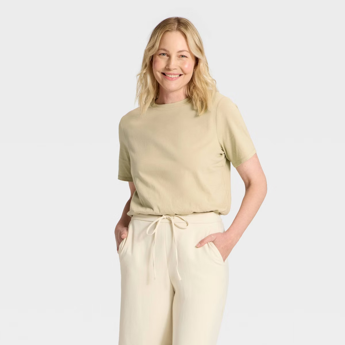 Women's Cropped Bubble T-Shirt - A New Day™ | Target