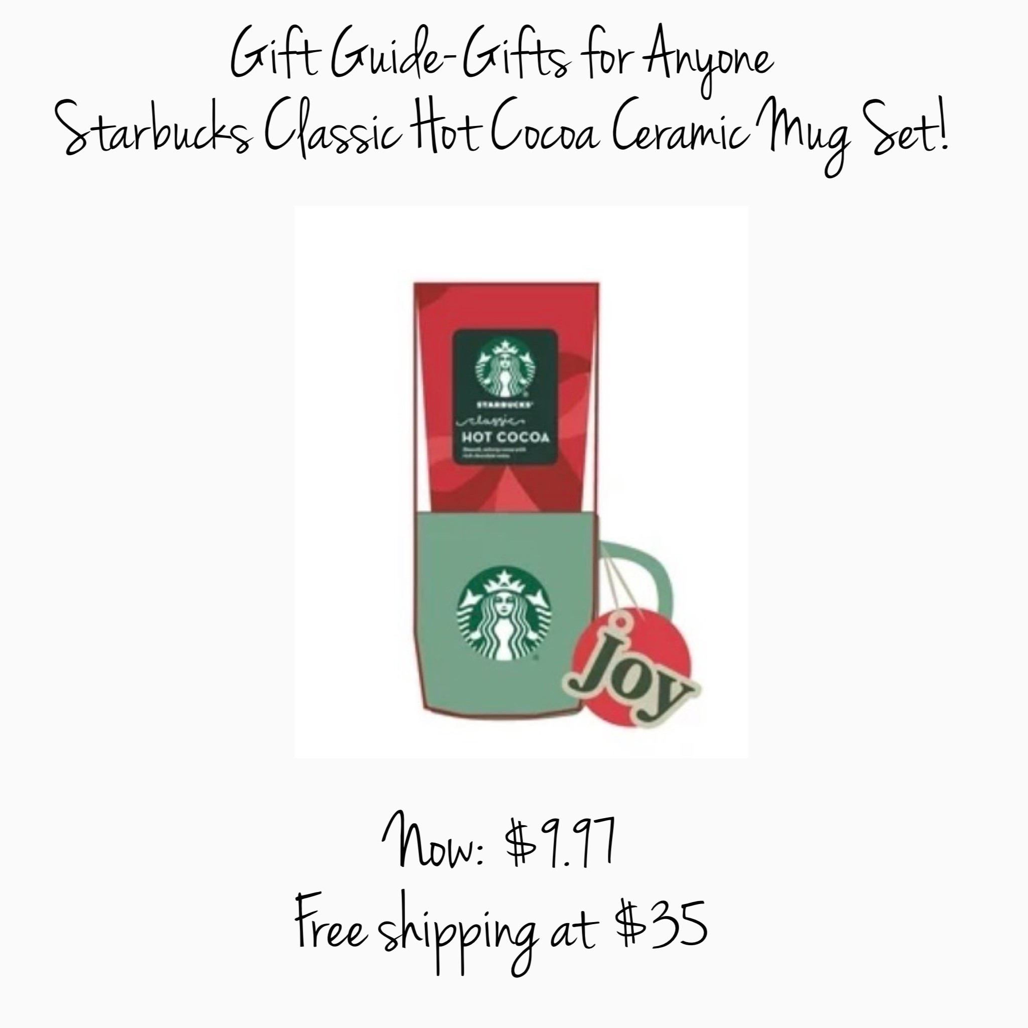 The perfect gift for under $20. Hot cocoa mug set, Starbucks mug set, hot beverage set, gift guide, gifts for anyone. 

#LTKSaleAlert #LTKFindsUnder50 #LTKGiftGuide