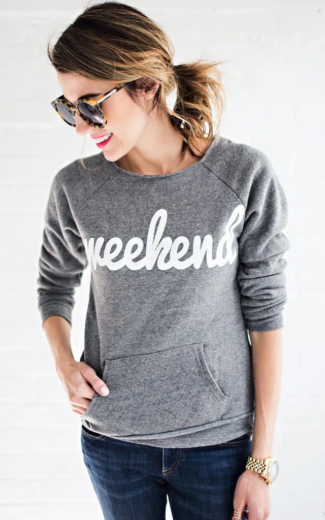 Weekend Eco Grey Sweatshirt | Shop Hello Fashion 