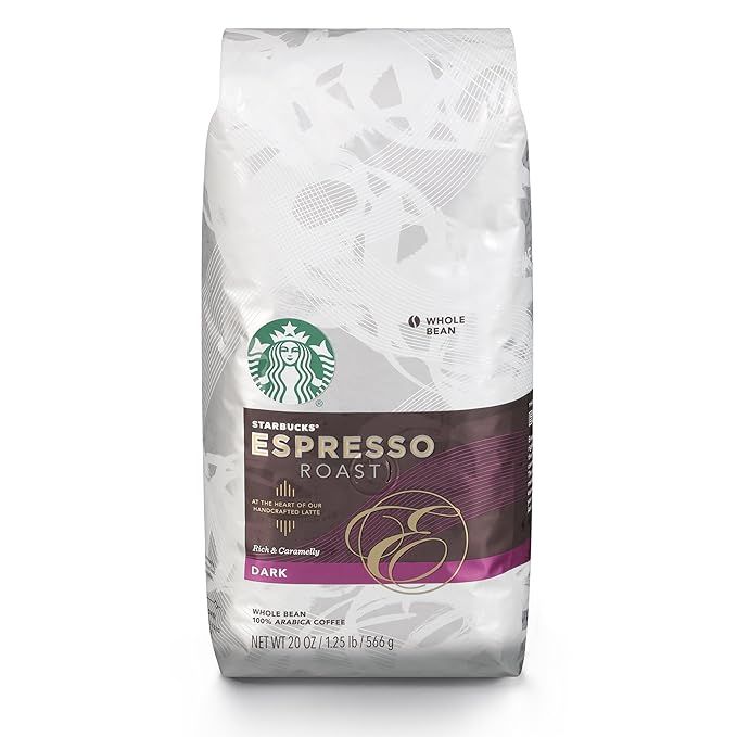 Starbucks Espresso Blend Dark Roast Whole Bean Coffee, 20 Oz. Bag | Great Holiday Gift for Coffee... | Amazon (US)