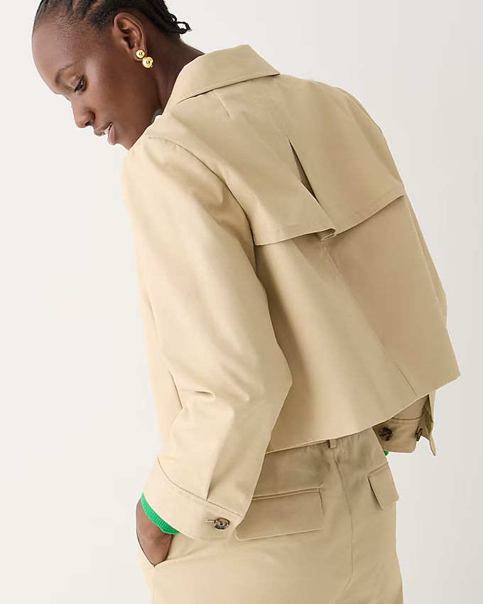 Collection cropped lady trench coat | J.Crew US