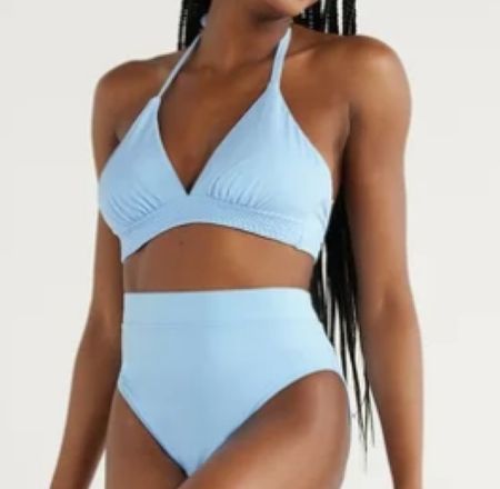 Walmart time and Tru high waisted swimsuit for women! 