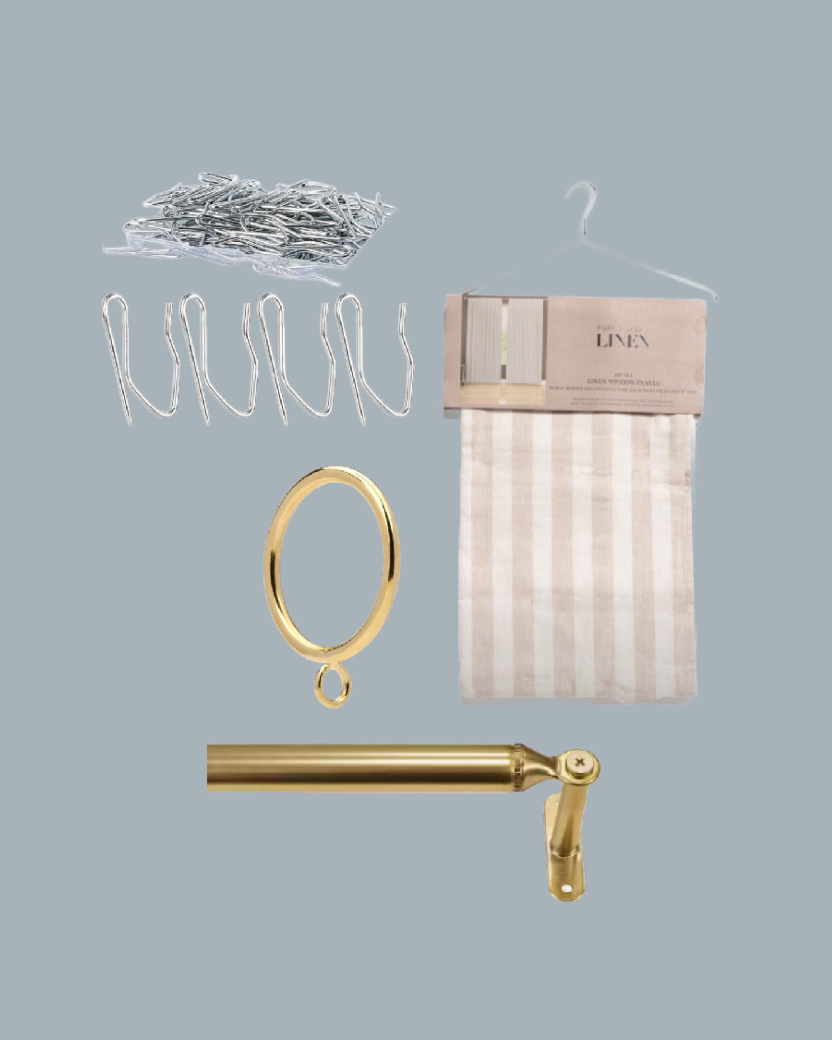 All of the curtain hanging accessories to make budget curtains look luxury 

#LTKFindsUnder50 #LTKHome #LTKSaleAlert