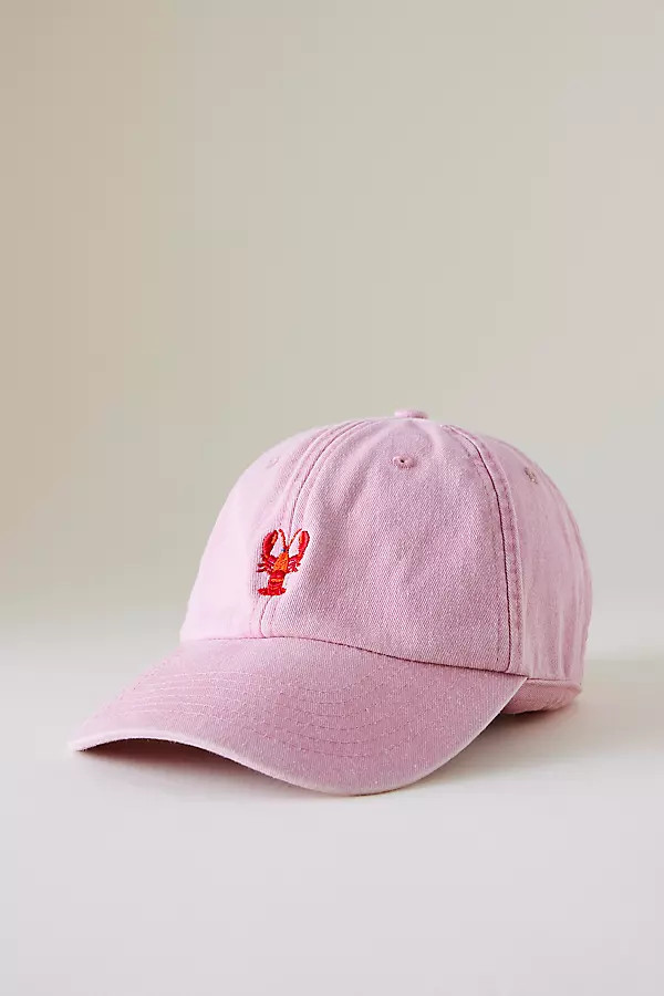 Embroidered Lobster Baseball Cap | Anthropologie (UK)