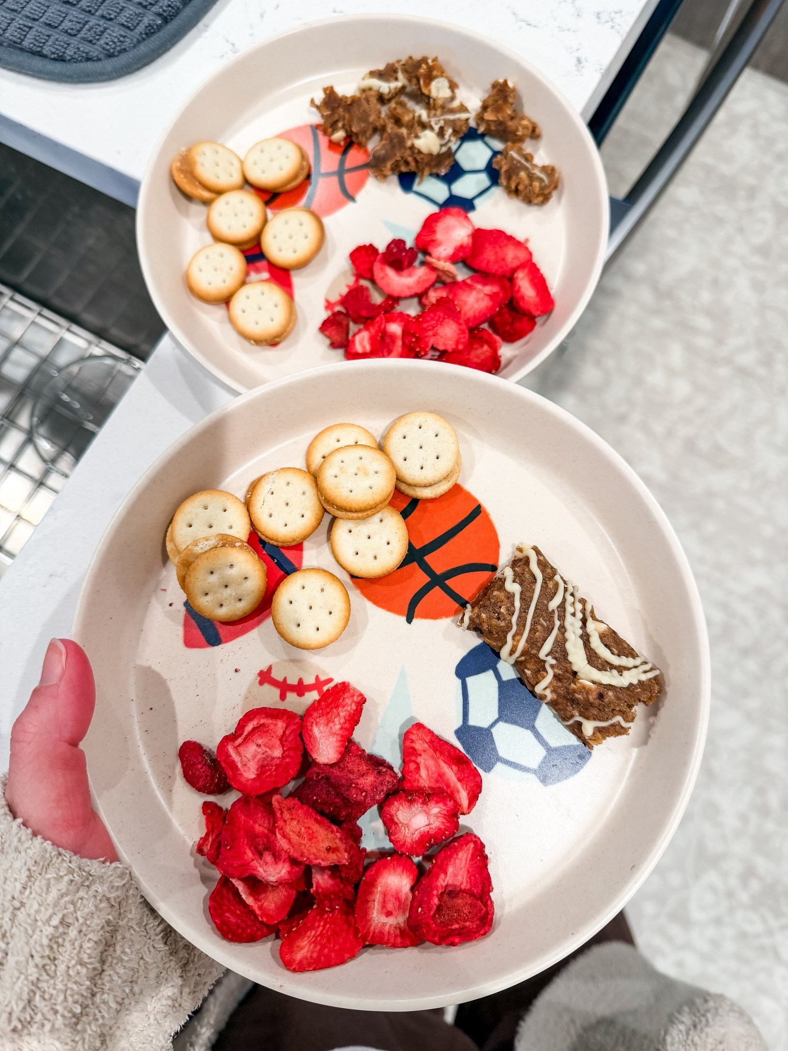 Snack plates for the boys for after they wake up from their naps 🥰 linking these cute sports plates and they’re only 3!!! 

toddler snacks, toddler plates, target toddler finds 

#LTKBaby #LTKmomlife #LTKKids