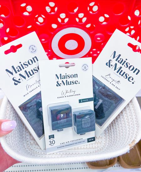 Now available at Target
Maison&Muse. Starting at just $2.99, the car fragrances neutralize odors without artificial smells, and last up to 30 days! Choose from sleek vent clips or stylish hanging car fresheners. #target #targetstyle #maisonandmuse #mmpartner #carfragrances #carfreshners

#LTKStyleTip #LTKTravel #LTKFamily