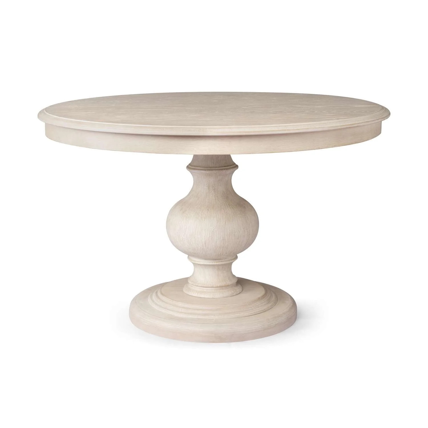 Maven Lane Zola Traditional Large Round Circle Wooden Pedestal Dining Table for Modern Kitchen, B... | Walmart (US)