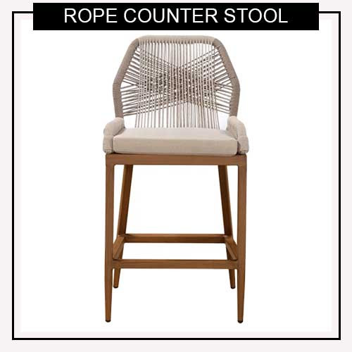 The perfect rope counter stool for adding warmth and texture to your kitchen! 🤎 This Wayfair counter stool features a woven rope back, neutral upholstered seat, and warm wood frame—perfect for an organic modern kitchen, kitchen island, or neutral home decor. Shop this stylish counter stool with a back for an elevated designer look. #CounterStools #KitchenIslandStools #KitchenDecor #OrganicModern #WayfairFinds 

 #LTKSeasonal #LTKOver40 #LTKHome