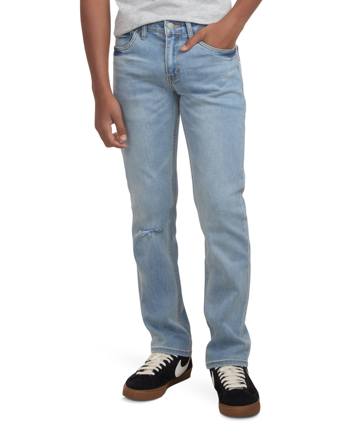 Levi's Big Boys 511 Slim Fit Stretch Performance Jeans - Light Blue | Macy's