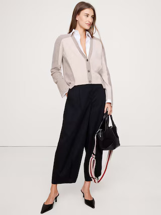 Cashmere Mixed-Stitch Cardigan | Banana Republic (US)