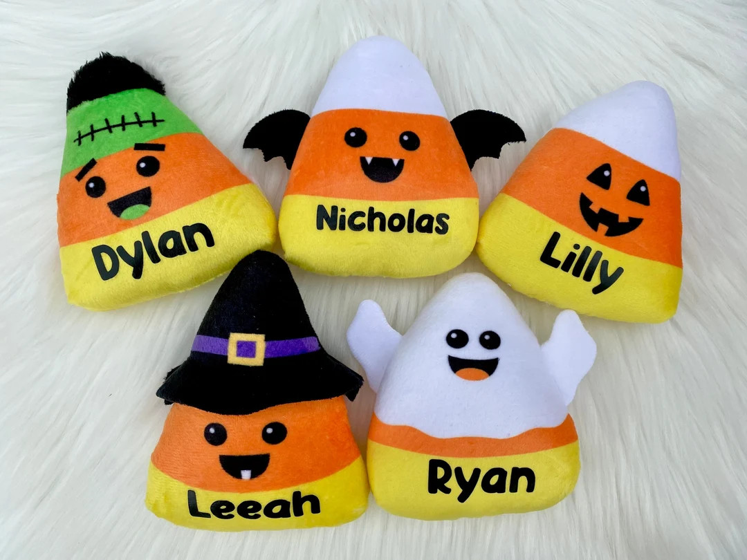 Personalized Halloween Candy Corn Plush for Kids Trick or - Etsy | Etsy (US)