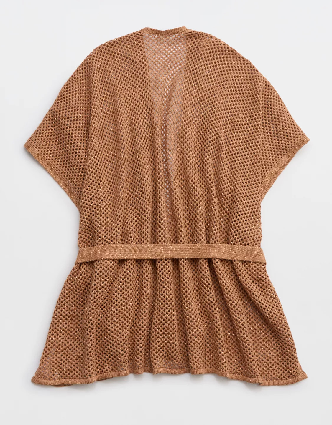 Aerie Metallic Crochet Cape | Aerie