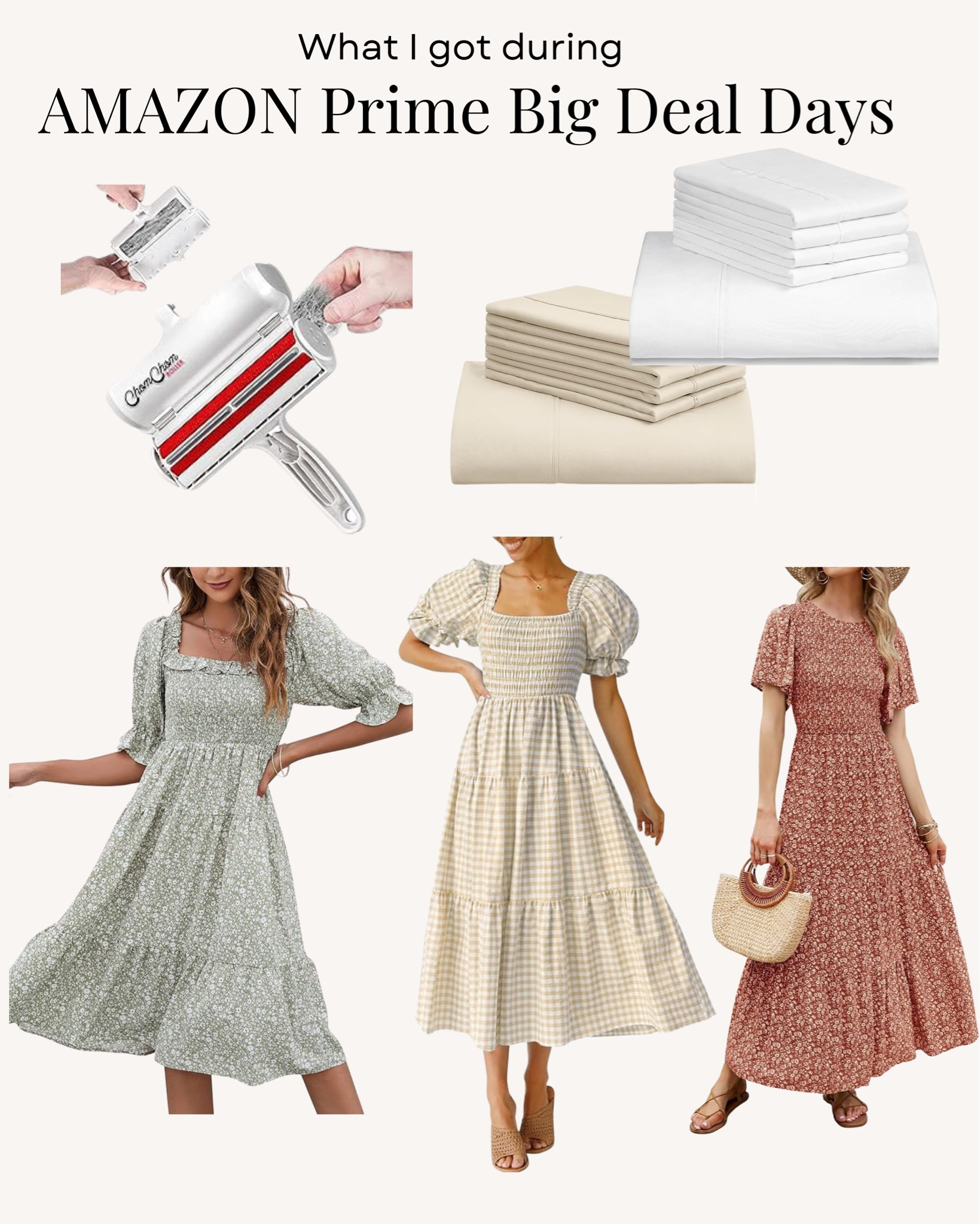 What I got during the Sale 

#bedding #outfits #dresses #home #under50 #amazonprime #pethaircleaner 

#LTKxPrime