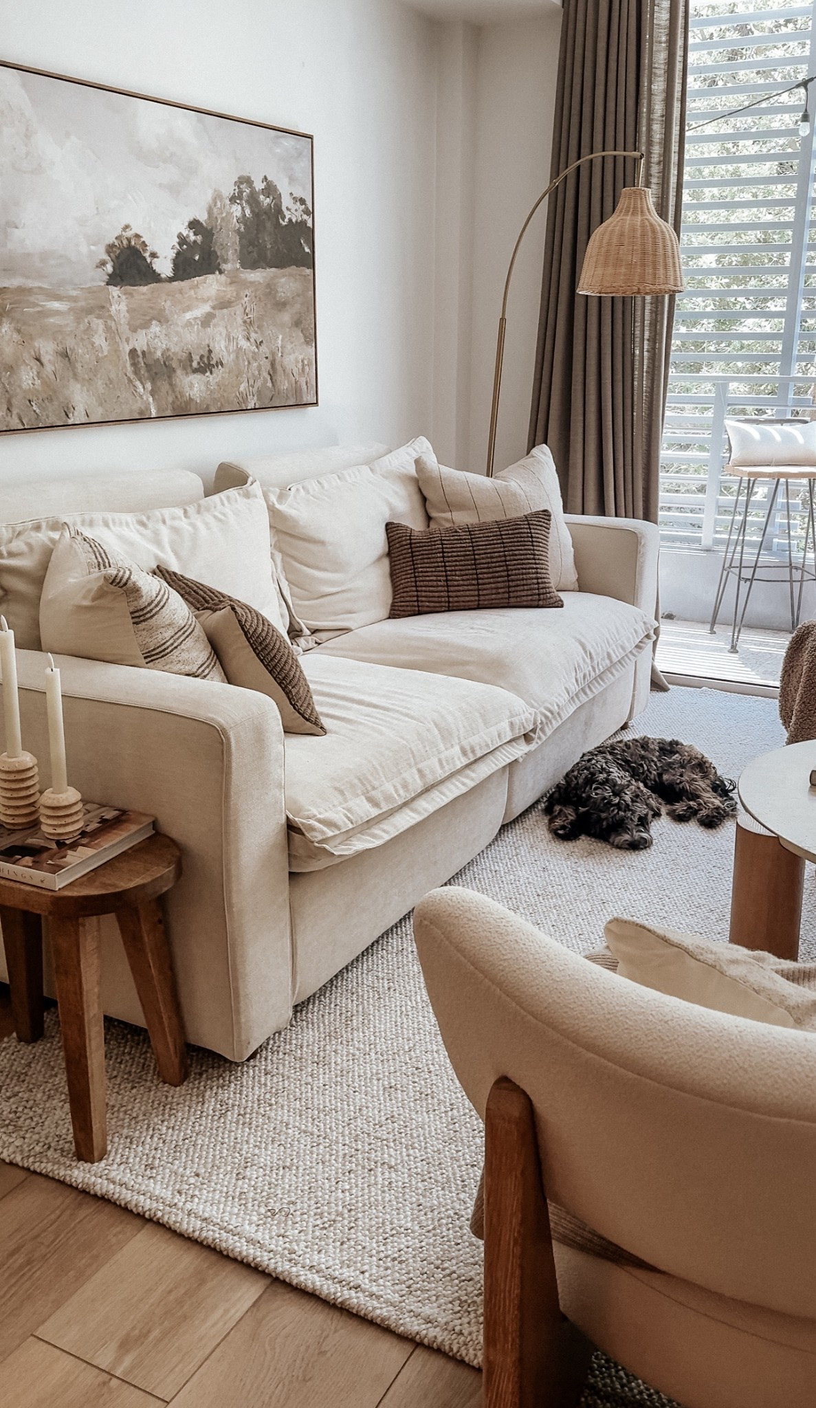 A favorite cozy, neutral and earthy living room view! 

#LTKHome
