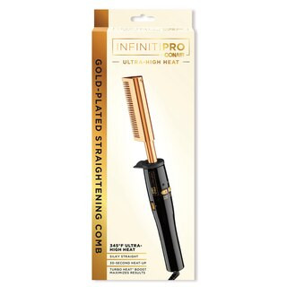 Conair InfinitiPRO Ultra-High Heat Gold-Plated Straightening Comb | CVS Health