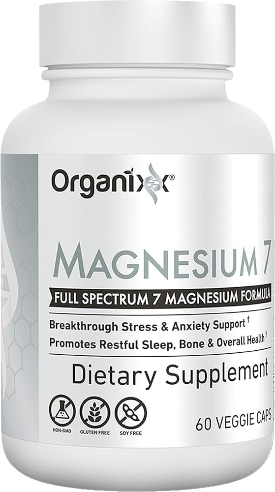 Organixx Magnesium Glycinate Supplement for Support Sleep, Muscle & Heart Health, 7 Type Magnesiu... | Amazon (US)