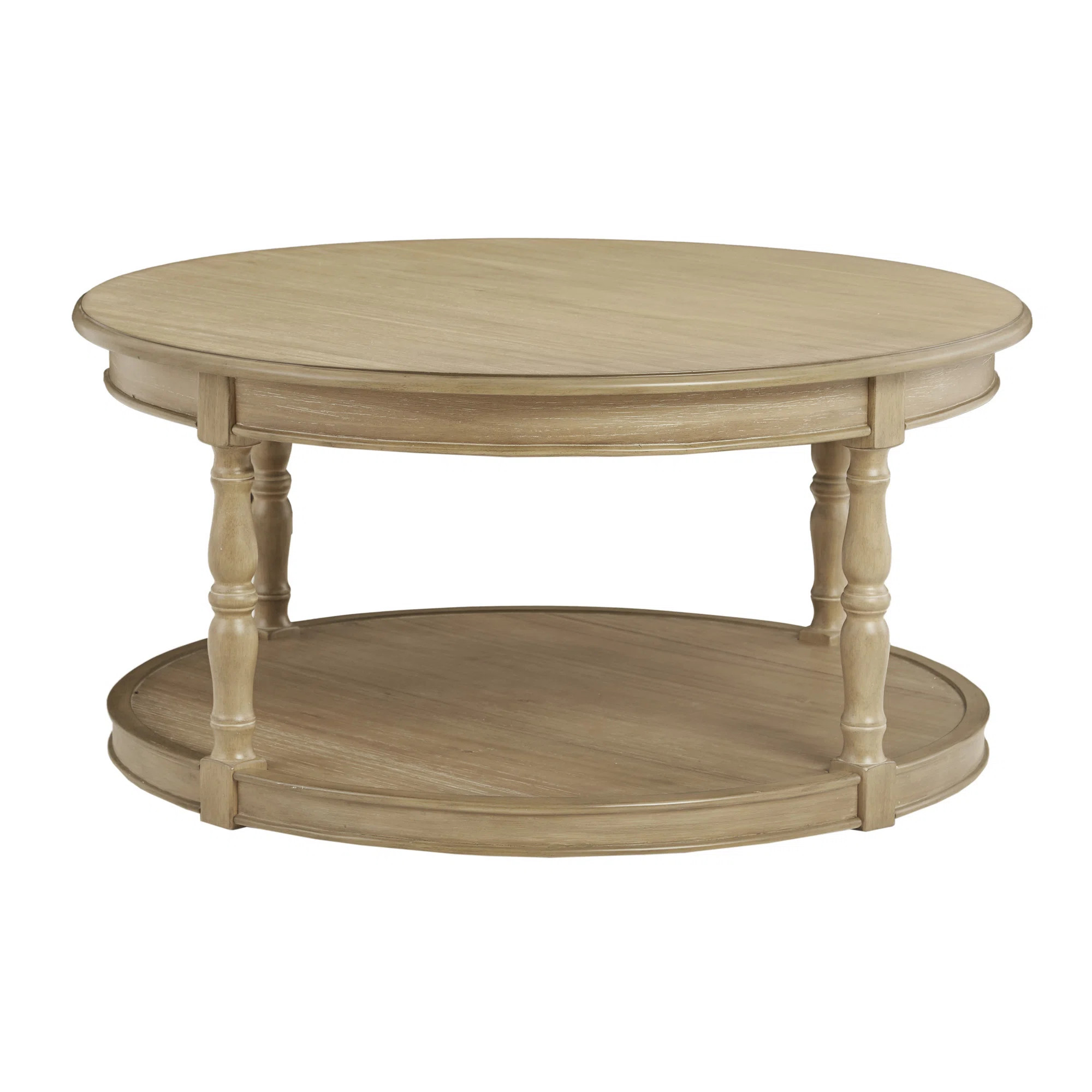 Martha Stewart Belden Round Coffee Table on Hidden Casters | Wayfair North America