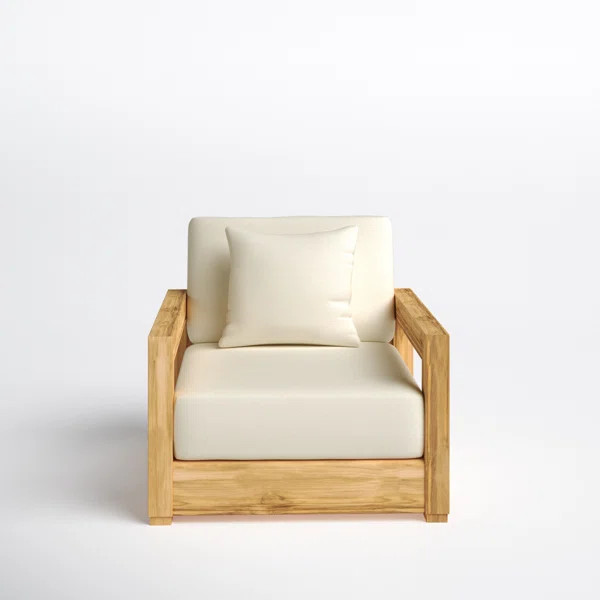 Montford Teak Outdoor Lounge Chair | Wayfair North America