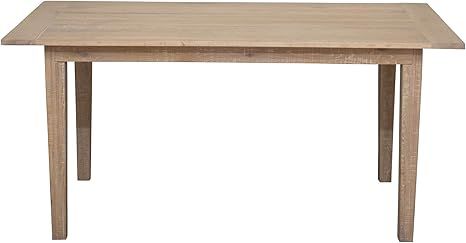 Creative Co-Op Oak Wood Planked Dining Table, Natural | Amazon (US)