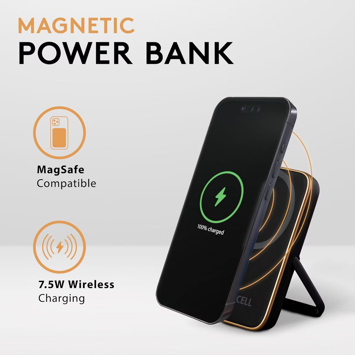 DURACELL Micro 5 Portable Charger Foldable 5,000mAh Power Bank  MagSafe Compatible Wireless iPhon... | Target