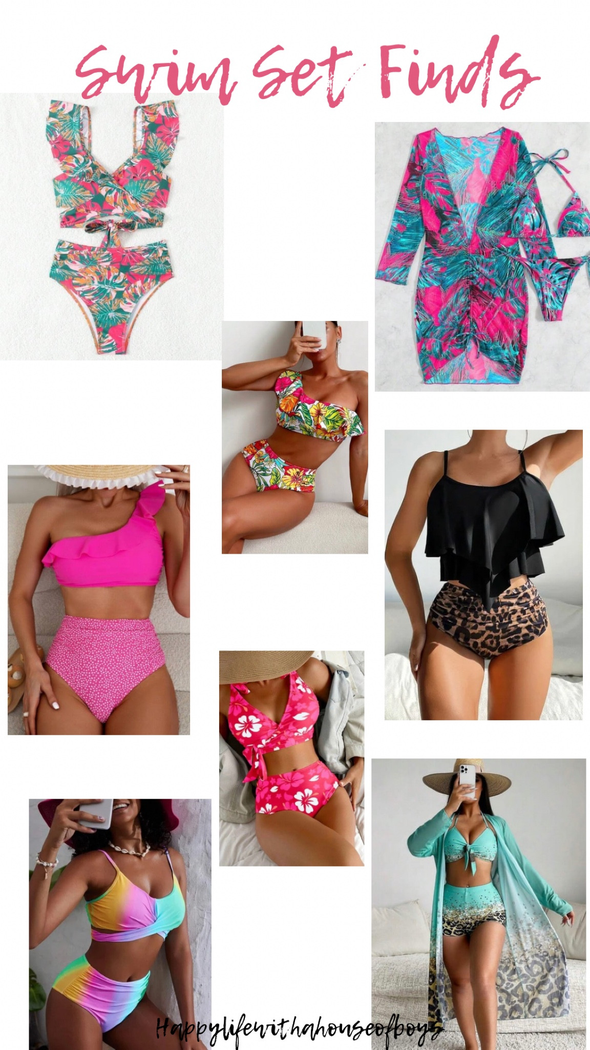 #swimsuits #swimsuitfinds #swimsuitsets2024 #swim2024 #swim #twopieces #tankini #tropical #ruffle #floral #cheetah #leopard #pink #teal  #coverups #shein

#LTKSeasonal #LTKSwim #LTKFindsUnder50