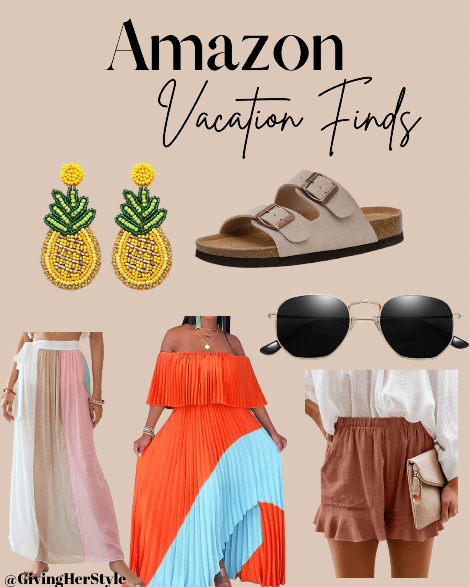 Amazon vacation finds! 
| amazon | vacation | vacation outfit | vacation essentials | travel | amazon travel | amazon vacation | swimsuit | resort | resort wear | Cabo | New Mexico | cruise | spring | summer | traveling | swimsuits | swimwear | swim coverup | matching set | two piece set | tropical | sunglasses | self tanner | sandals | beach | island | Hawaii | island outfits | outfit ideas | amazon style | amazon fashion | Amazon must haves | best of amazon | best of amazon prime | vacation wear | two piece swim | bathing suit | bikini | earrings | beaded earrings | destination wedding | 

#LTKSeasonal #LTKunder100 #LTKtravel
