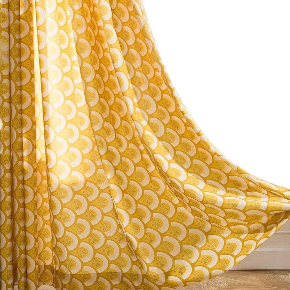 VOGOL Thermal Insulated Window Room Grommet Curtain Drapes for Bedroom and Living Room, Set of 2 ... | Amazon (US)