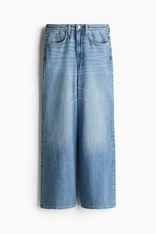 H & M - Feather Soft Super Wide Ultra High Jeans - Blue | H&M (US + CA)