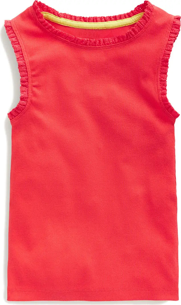 Kids' Lace Trim Rib Tank Top | Nordstrom