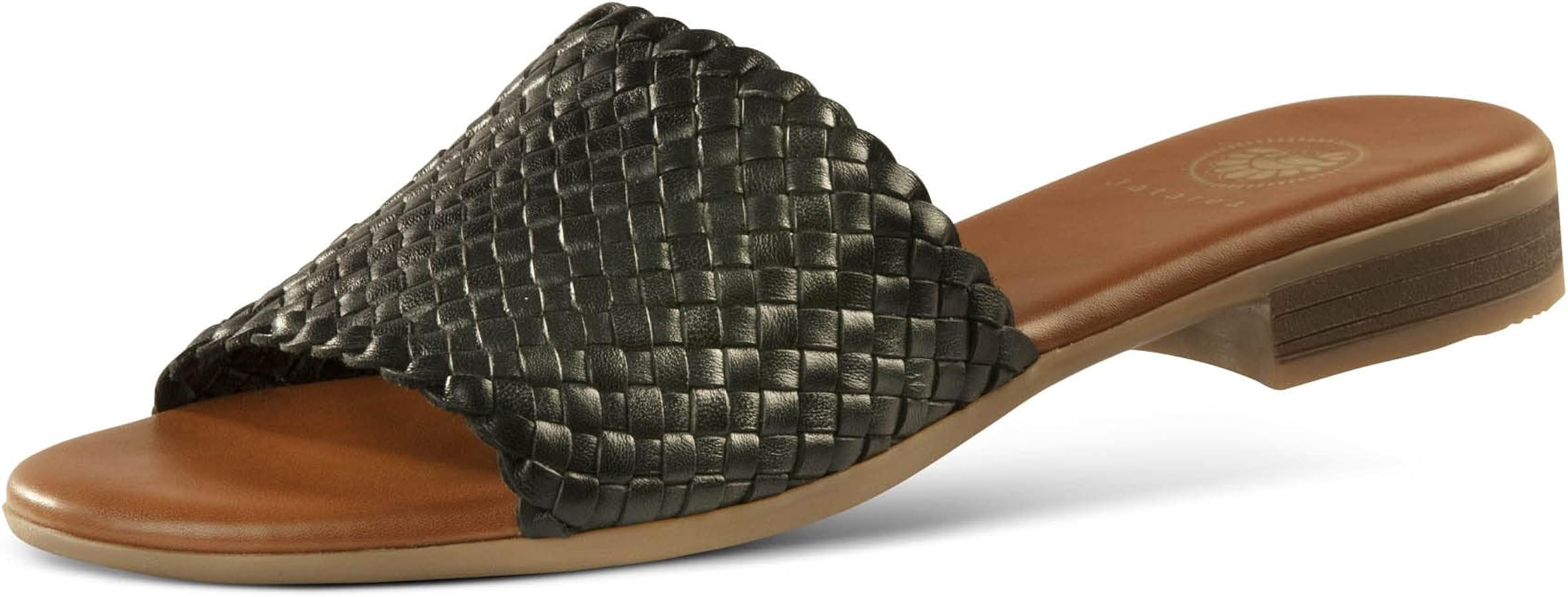 JATAREA Women’s Slip-On Flat Sandals with Round Open Toe | Dressy Summer Slides for Women | Amazon (US)