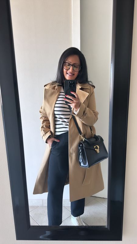 Parisian casual chic style for Friday WFH 🤓 New trench coat from Sézane Paris.

#LTKstyletip #LTKSeasonal #LTKitbag