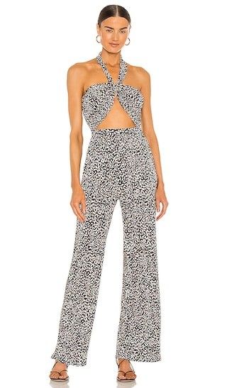 Baina Jumpsuit in Black & White | Revolve Clothing (Global)