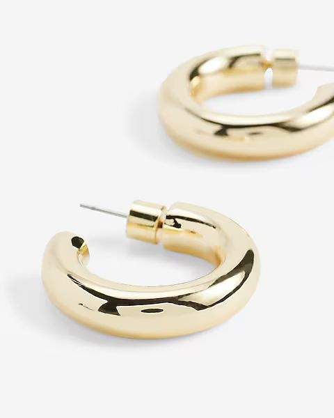 Medium Tube Hoop Earrings | Express