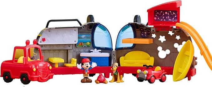 Disney Junior Mickey Mouse Happy Camper Lights and Sounds Playset, 12-Pieces, Bonus Pieces Includ... | Amazon (US)