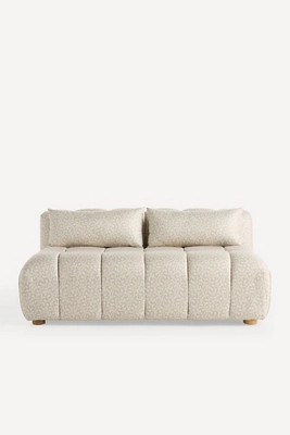 Kora Tufted Irena Print Armless Sofa | Anthropologie (US)