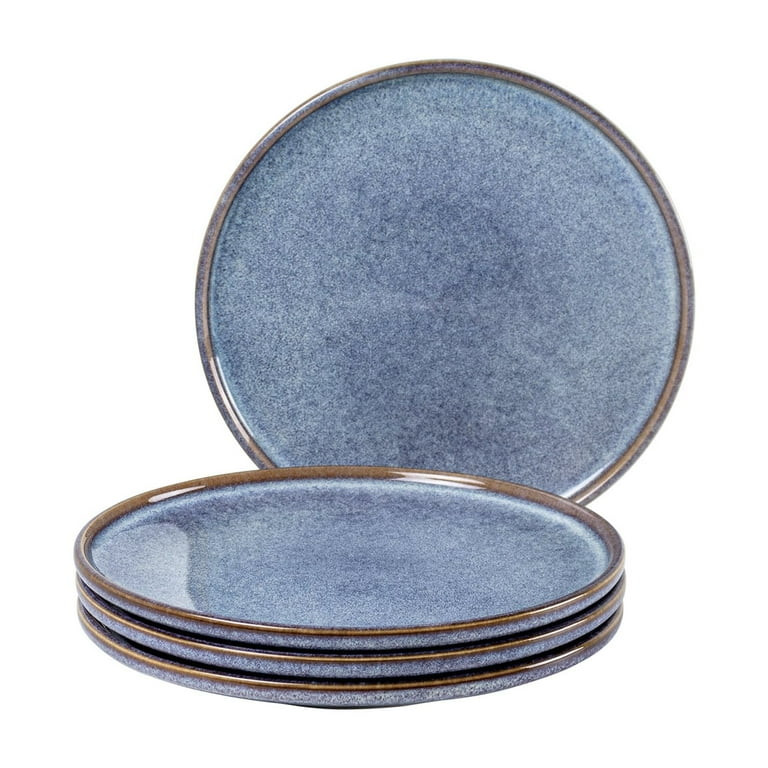 UNICASA Ceramic Dinner Plates Set of 4,8.25 Inch Dessert Plates,Round Dishes Set,Modern Stoneware... | Walmart (US)
