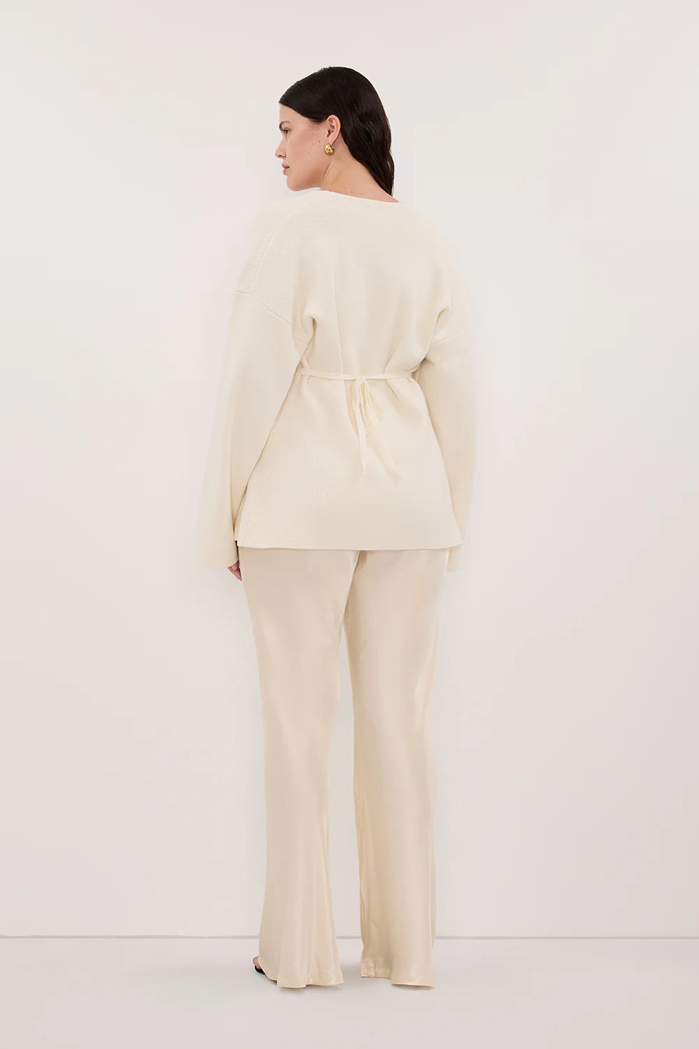 SCOUT CREAM LONG SLEEVE KNIT TOP | DISSH