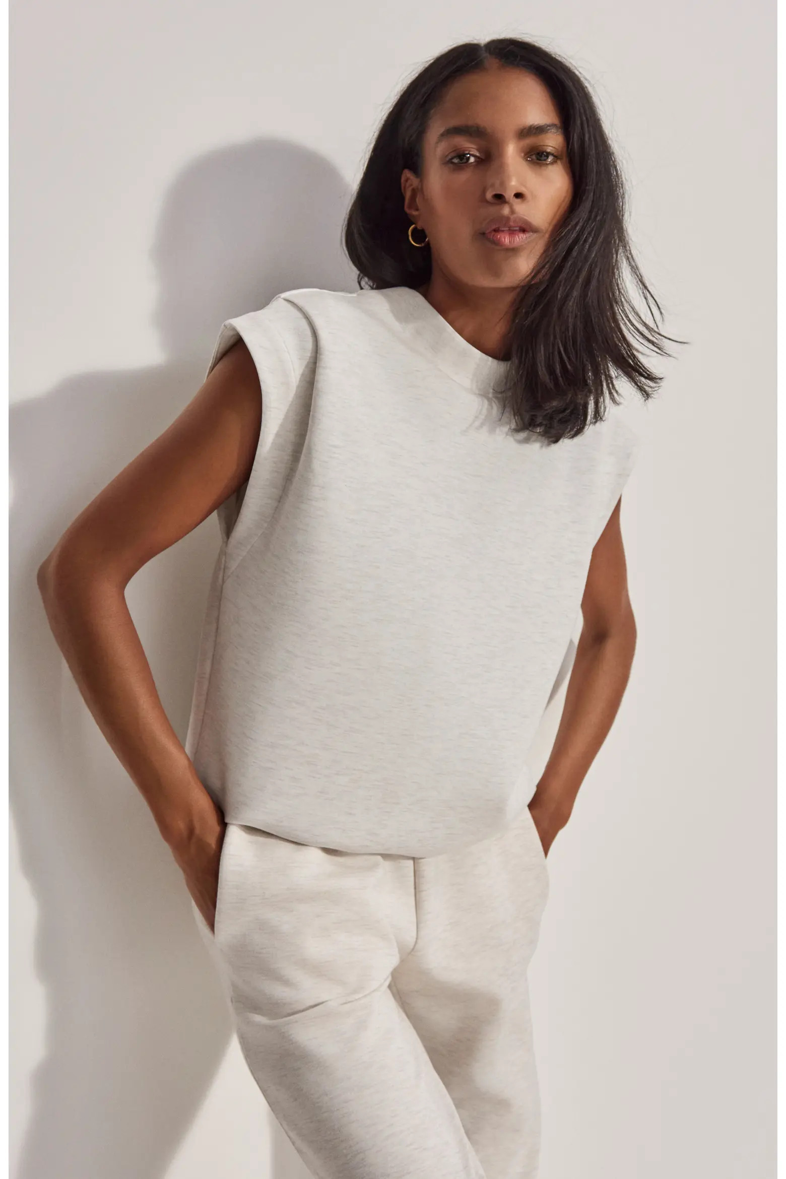 Double Soft Cap Sleeve Sweatshirt (Women) | Nordstrom | Nordstrom