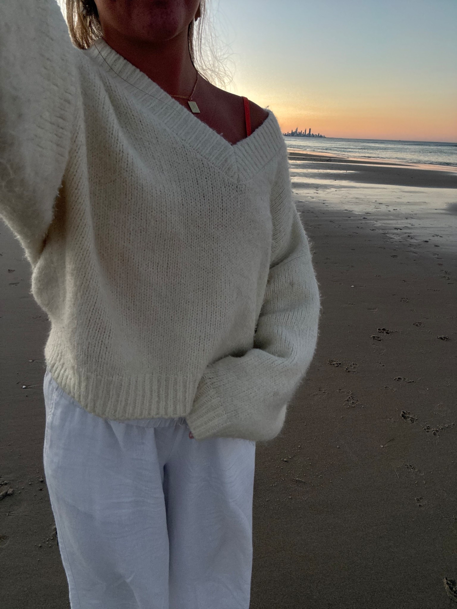 Cotton on sweater & old navy linen pants = perfect sunset walk outfit 🤍🌞🌅

#LTKItBag #LTKBeauty #LTKStyleTip
