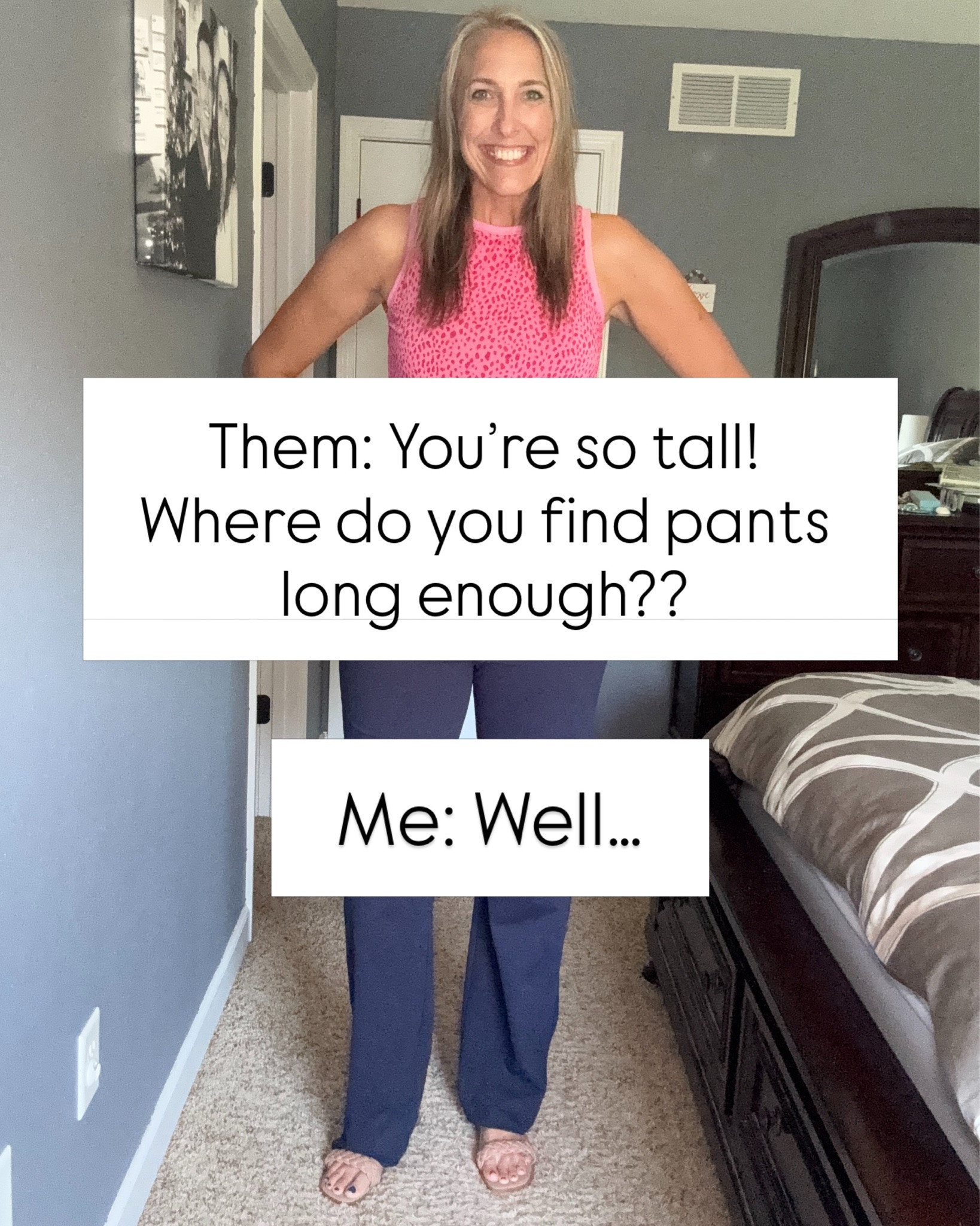 At 6’1, I get a lot of questions about being tall 😆 but the number one question I love answering is where do I find long, extra tall, hitting the floor pants!! Here are my answers!!

Tall girl fashion. Tall fashion. Tall style. Tall girl style. Tall outfits. Long pants. Long legs. Tall outfits. Teacher OOTD. Tall girls. Tall girl. Tall teacher. Work wear.