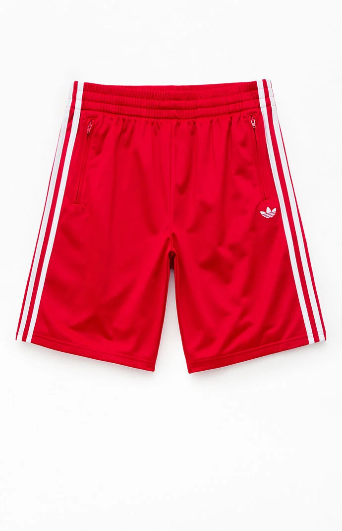 Adidas Kids Track Shorts in Red - Size Medium | PacSun