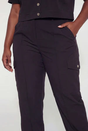 Plus Size Pintuck Detail Cargo Pocket Joggers | Rainbow Shops