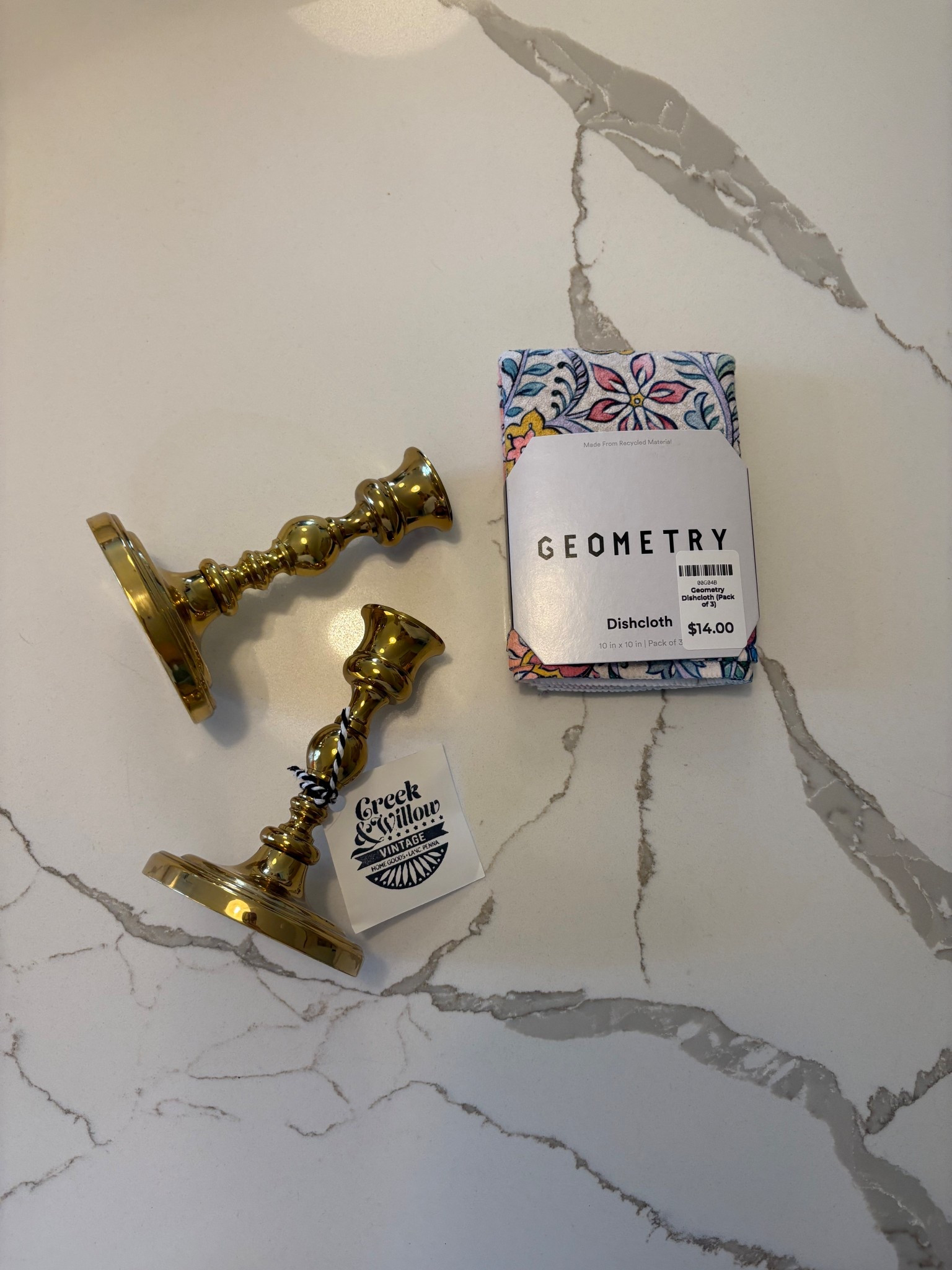 Found some vintage brass candlesticks and these are my favorite dish towels, they dry so fast! 

#LTKSeasonal #LTKHome #LTKSpringSale