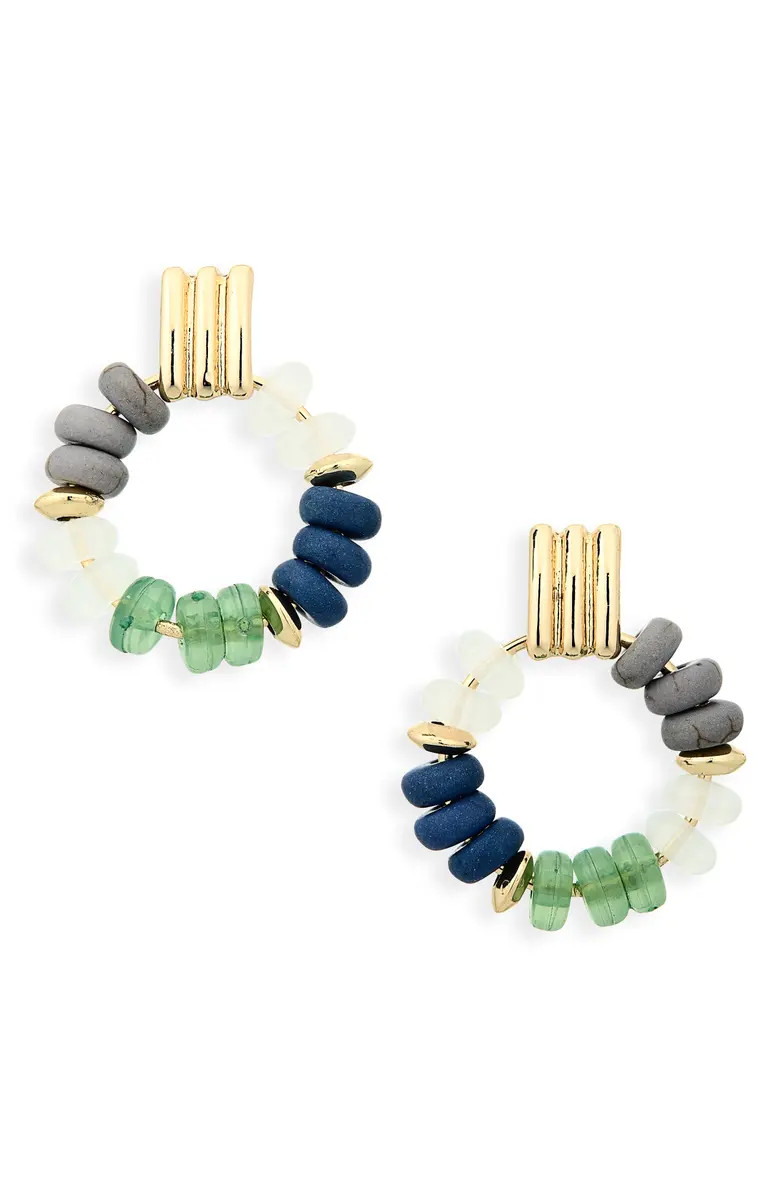 NORDSTROM RACK Beaded Hoop Earrings | Nordstromrack | Nordstrom Rack
