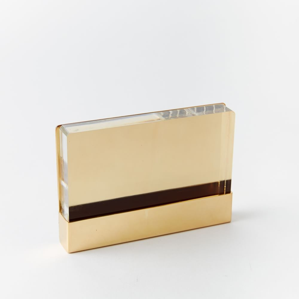Acrylic &amp; Metal Standing Frames - Gold | West Elm (US)
