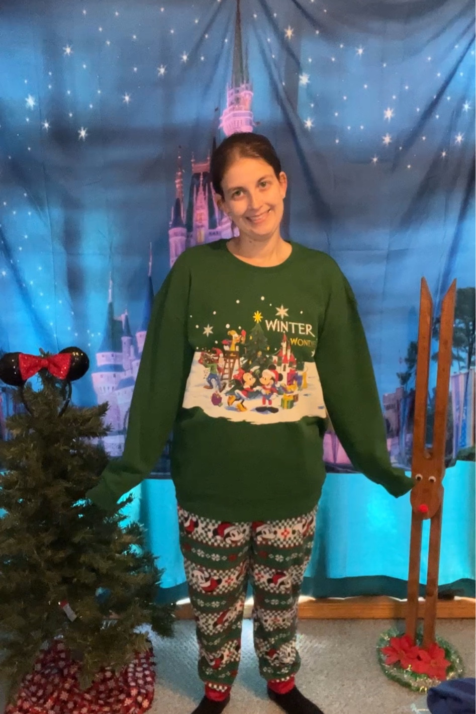 Sweatshirt run large. I recommend ordering your normal unisex sweatshirt size.

#LTKSeasonal #LTKHoliday