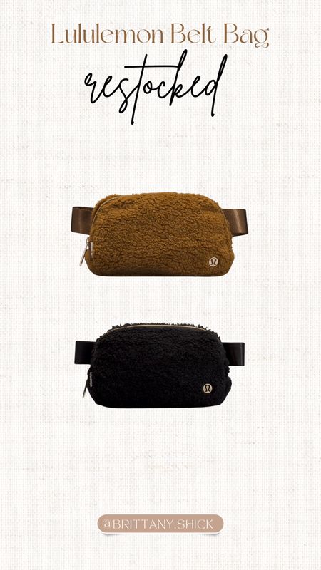 Lululemon Shearling Belt Bag Restocked - Such a great gift idea!

#LTKunder100 #LTKunder50 #LTKGiftGuide